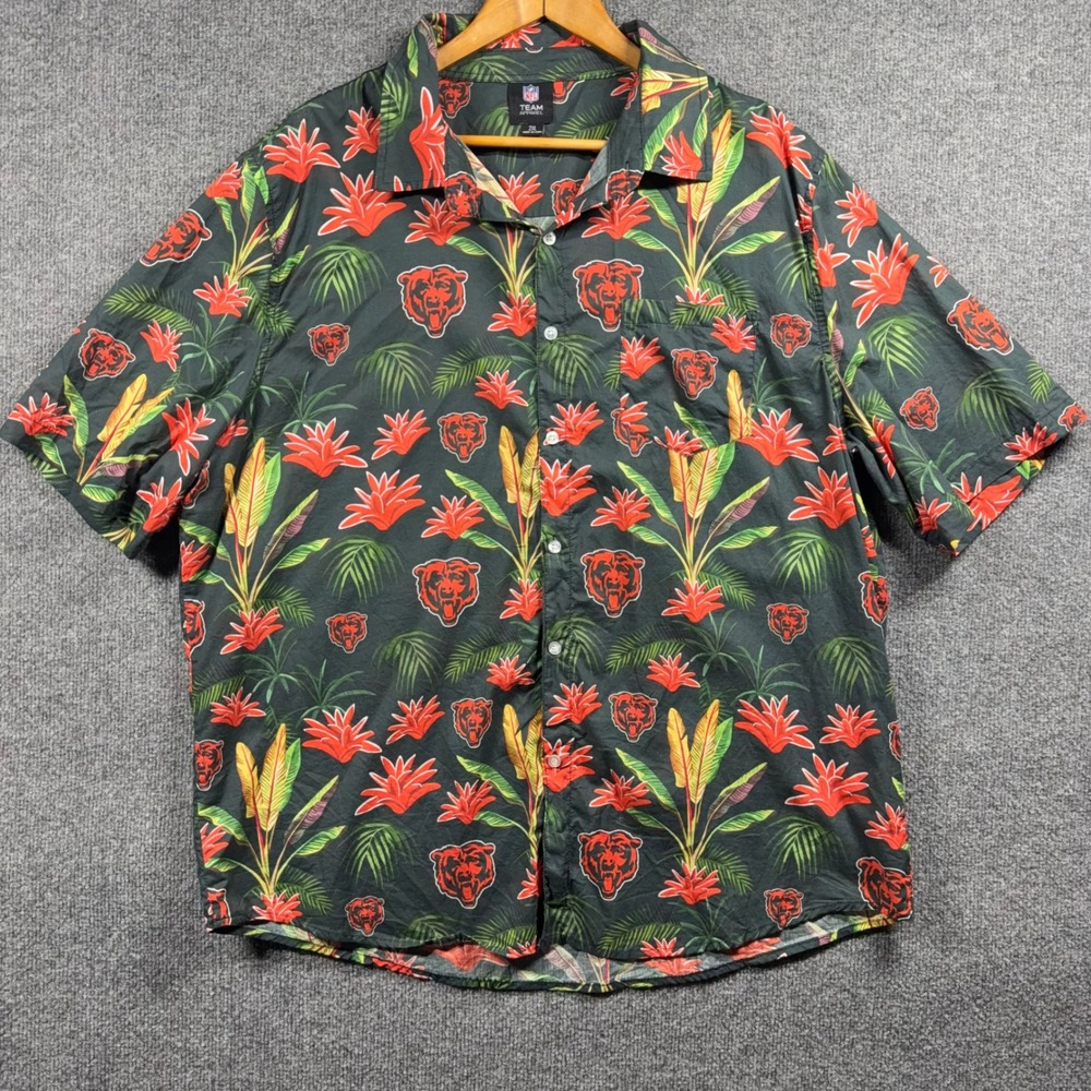 Chicago Bears Shirt Mens 2XL Hawaiian Shirt